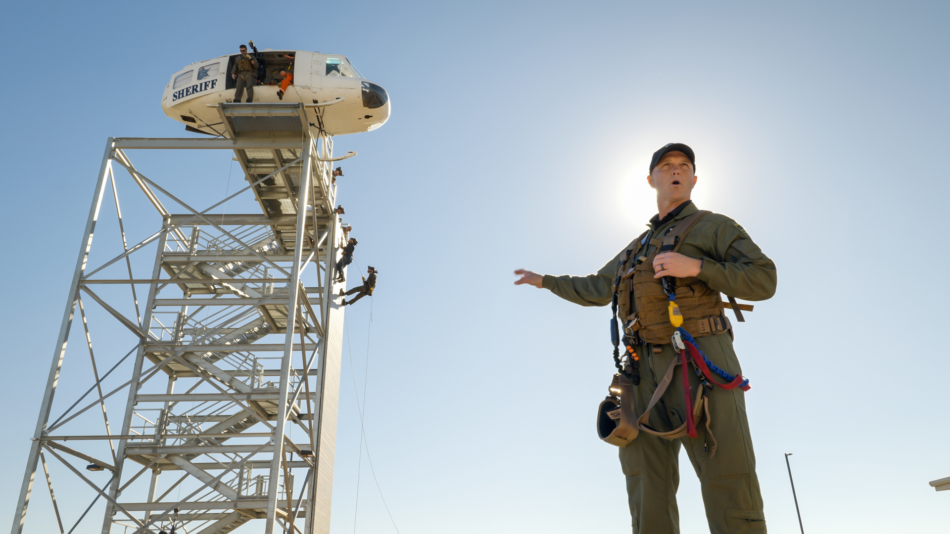 Rescue Tower Rappel Ops
